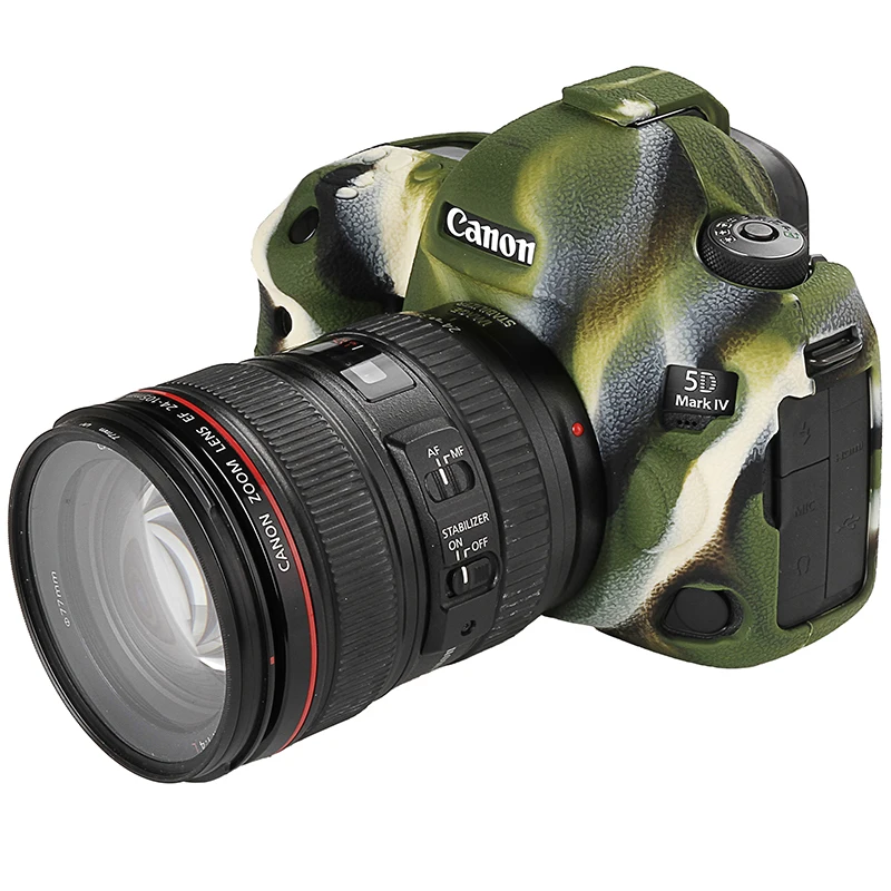 Soft Silicone Rubber Camera Protective Body Case Skin For Canon 5D4 5D Mark IV DSLR Camera Bag protector cover Drone Bags