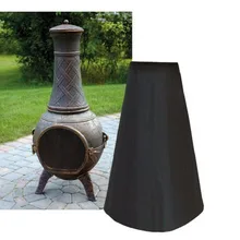 Полиэстер огнеупорный черный кальян угольная горелка Chiminea накладки для плиты для барбекю гриль открытый барбекю сад водонепроницаемый чехол