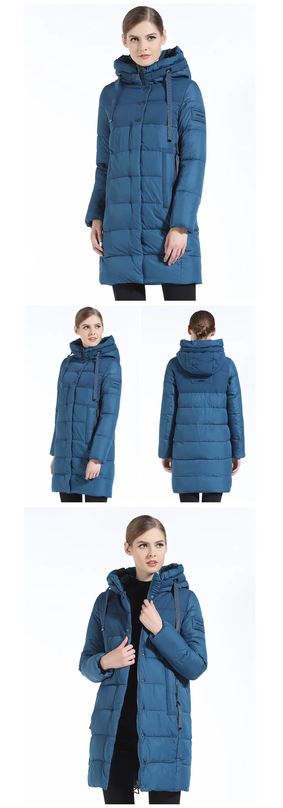 GASMAN New Winter Fashion Down Jackets And Coats Hooded Long Bio Down Parka Brand Casual Overcoats Female Jacket Winter