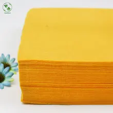 30X30 см золотисто-желтая ткань войлочные нетканые чистый цвет куски полотна в упаковке для рукоделия DIY швейная кукла из фетра ремесла