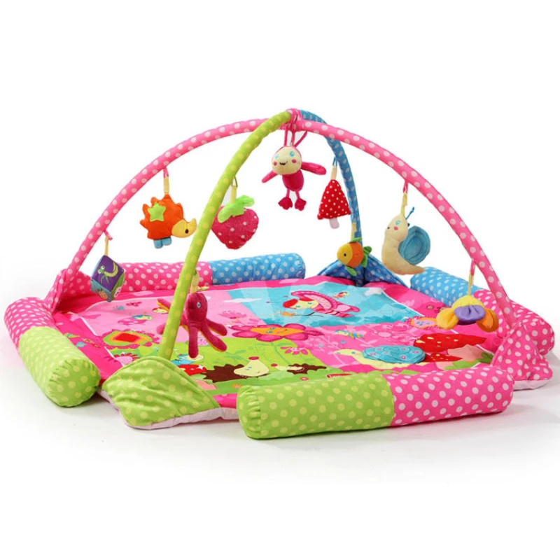 

Flower turtle hedgehog snail bee Soft Play mat Blanket Pad twin Fitness Frame Educational Baby Toys Climb Crawling Baby Gym