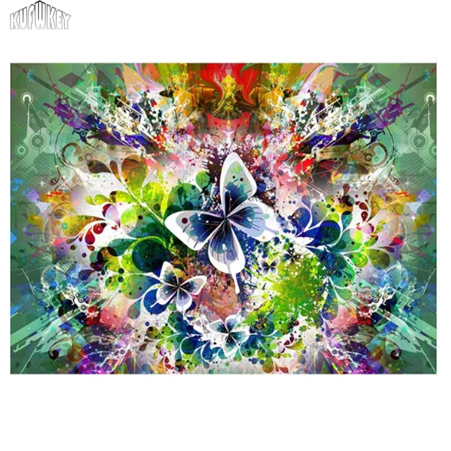 

5D Diy Diamond Painting Colorful butterfly,Cross Stitch,Needlework Home Decorative Full Square Diamond Embroidery Decor Gift