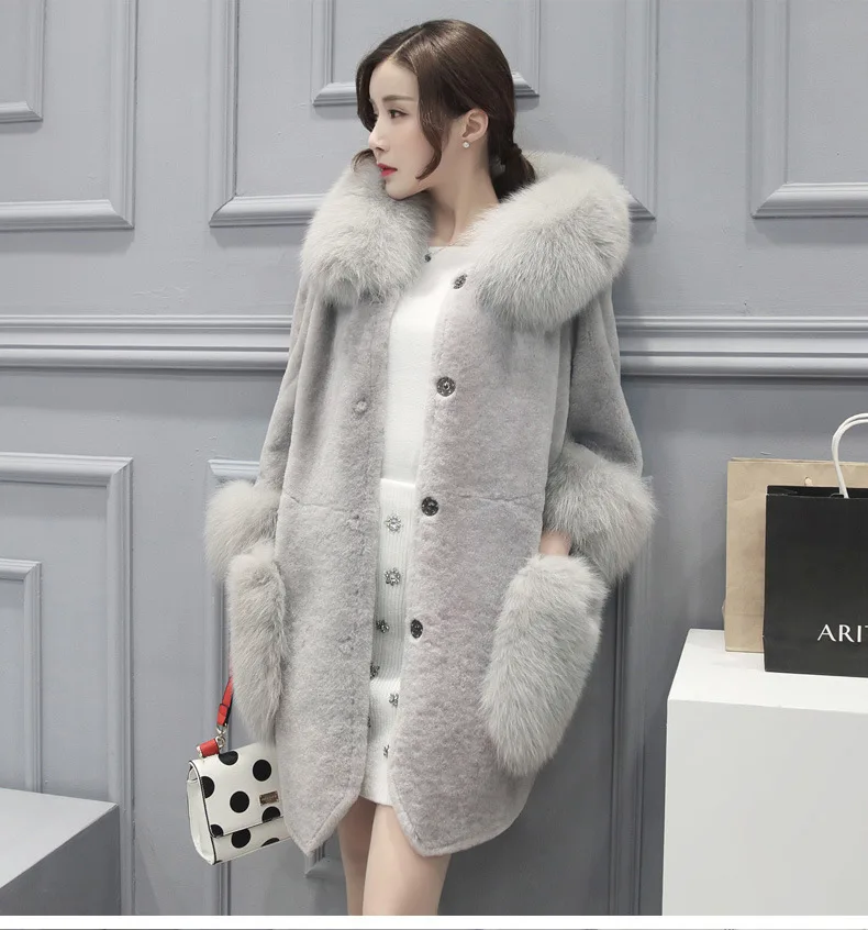 Clobee, Женское зимнее пальто с имитацией искусственного меха, Женское пальто с воротником из искусственного меха, меховая куртка с капюшоном, пальто средней длины, S-4XL
