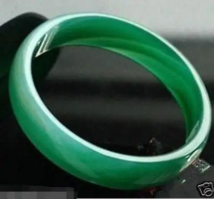 

Shipping >> new hot charming Natural green jade bracelet bangle size 68~70mm Natural color