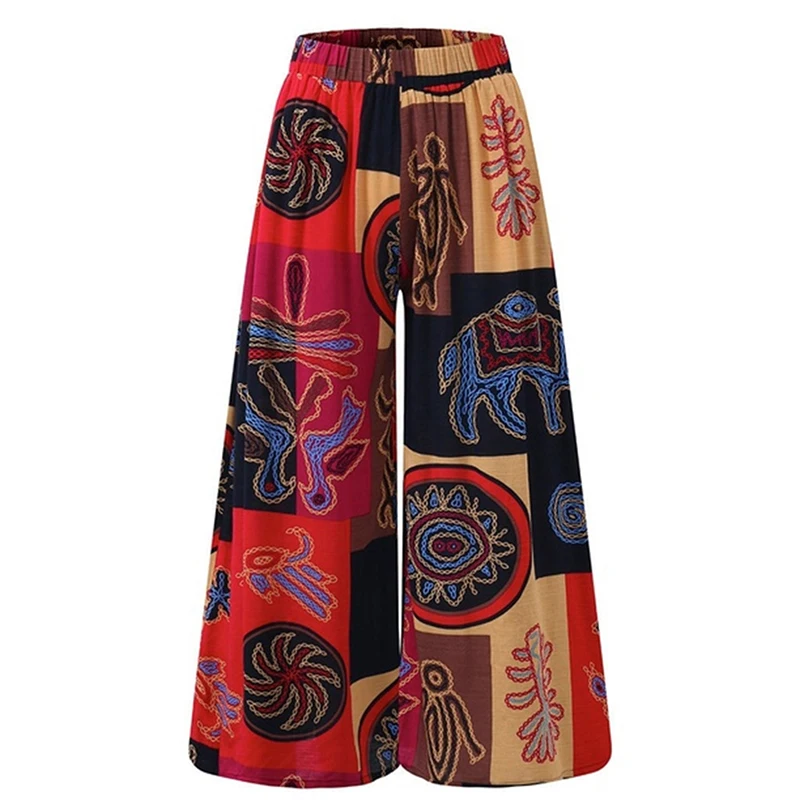Colorblock Lady Wide Leg Pants Women Summer Beach High Waist Trousers Chic Streetwear Sash Casual Pants Capris Female Colorblock Lady Wide Leg Pants Women Summer Beach High Waist Trousers Chic Streetwear Sash Casual Pants Capris Female