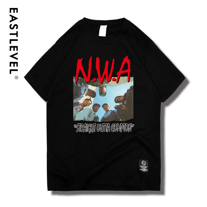 

2018 Summer Top Men Clothes N.W.A Men's Boy Girls T-shirts 100% Pure Cotton Fashion Solid Slim Fit Crew Neck Simple Top