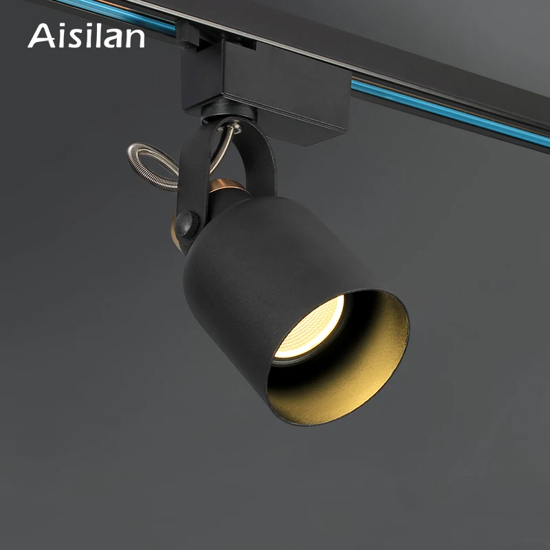 Aisilan Nordic LED track spot light потолочный COB светильник с алюминиевой рейкой вращение на 360 градусов для гостиной