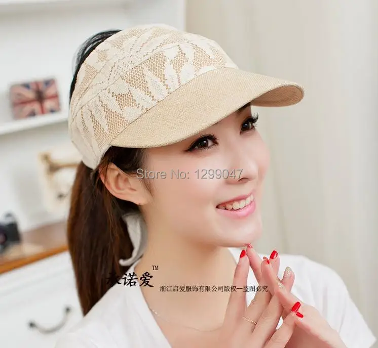 Women's Hats Visors lace edging Korean version of the new summer hat sun UV | Аксессуары для одежды