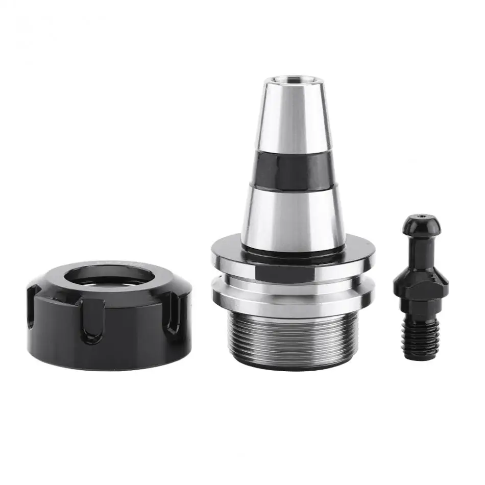 Tool Holder Collet Chuck Spring Collet Chuck Balance Chuck ISO30 ER32 Balance Collet Lathe Chuck G2.5 30000RPM CNC Tool Holder Stainless Steel With Pull Stud Milling Lathe