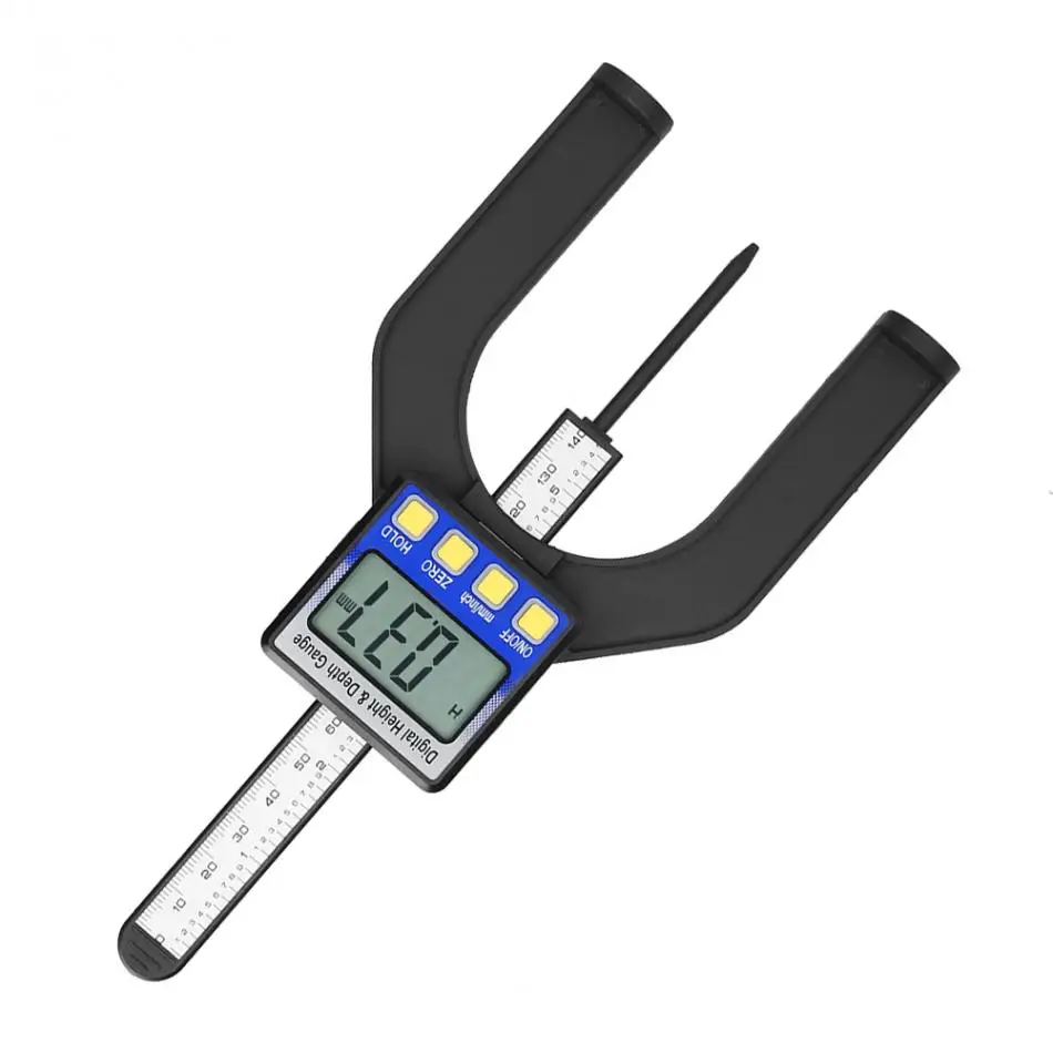 0-80 мм цифровая высотомер апертура глубина Калибровочная линейка с магнитной опорой для ног инструмент для деревообработки