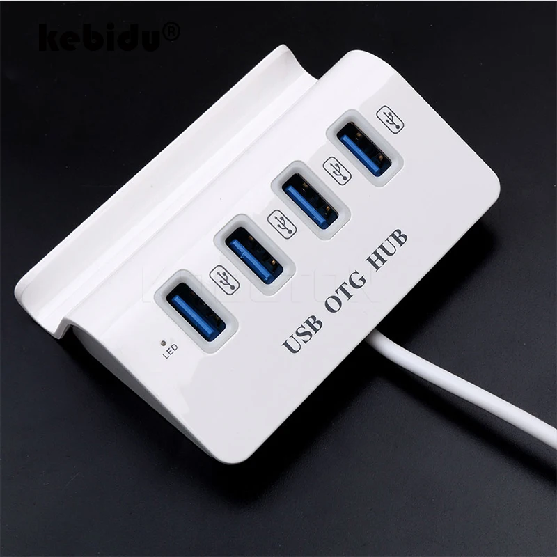 4-портовый концентратор kebidu 2 в 1 USB 3 0 OTG адаптер для кабеля Удлинительный Micro usb-хаб