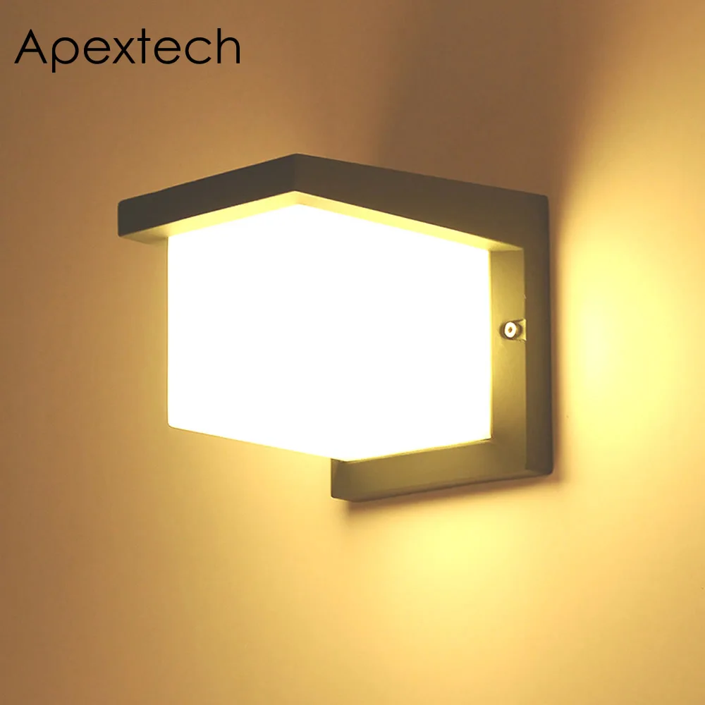 

Apextech LED Porch Wall Lamp 10W IP65 Waterproof Outdoor Lighting Corridor Garden Wall Washer Lamp Countyard light AC90-265V
