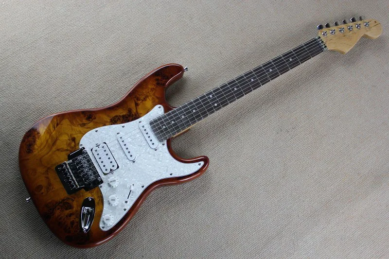 

Top Quality Wholesale custom body Stratocaster Chrome Tremolo Floyd Rose Electric Guitar