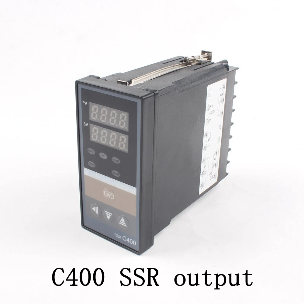 REX-C100 C400 C700 C900 цифровой PID регулятор температуры Термостат SSR или Релейный выход 72x72 48x48 48x96 - Цвет: C400 SSR Output