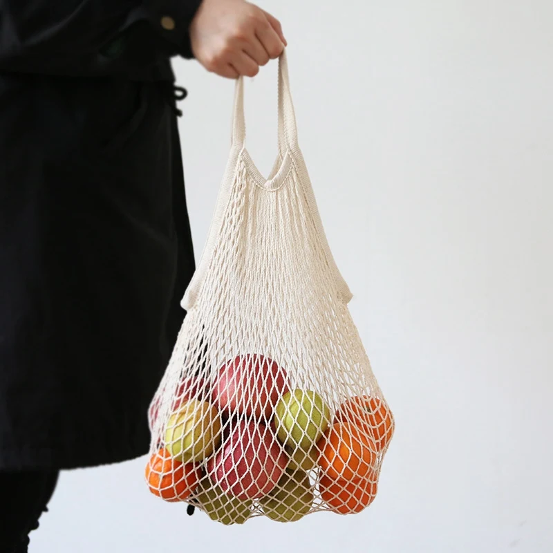 Mesh Net Shopping Bag Reusable Vegetable Shopping Shopper Grocery Bags