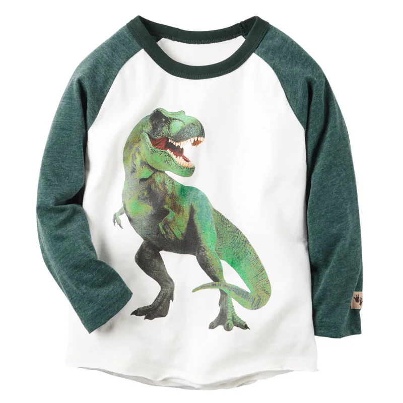 2 7 years Baby Boys dinosaur T shirt for boys clothing Long sleeve