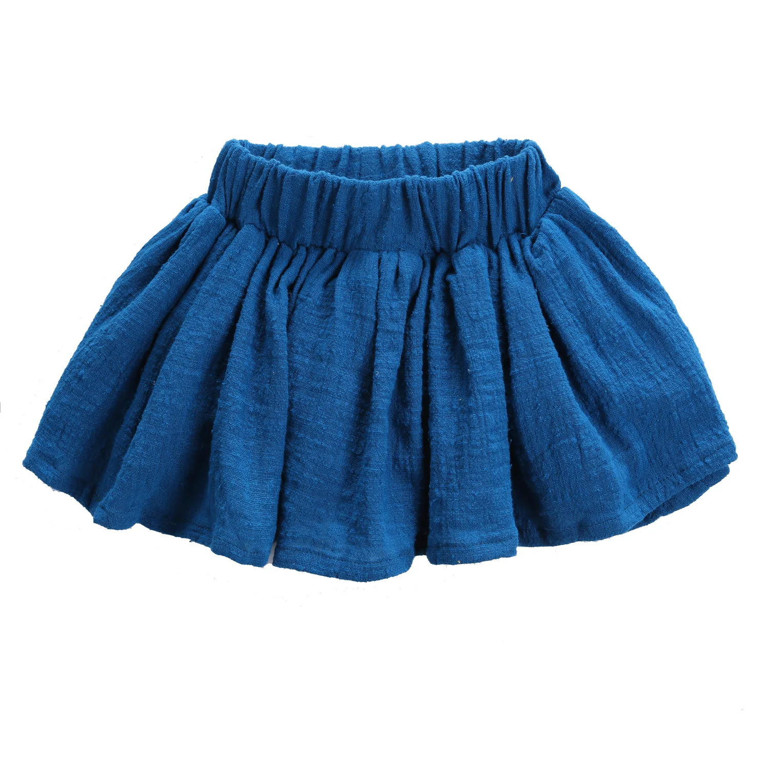 Детские юбки-пачки для девочек; одежда для малышей; летняя одежда для маленьких девочек; юбки с оборками; Модная хлопковая юбка принцессы для маленьких девочек - Цвет: Синий