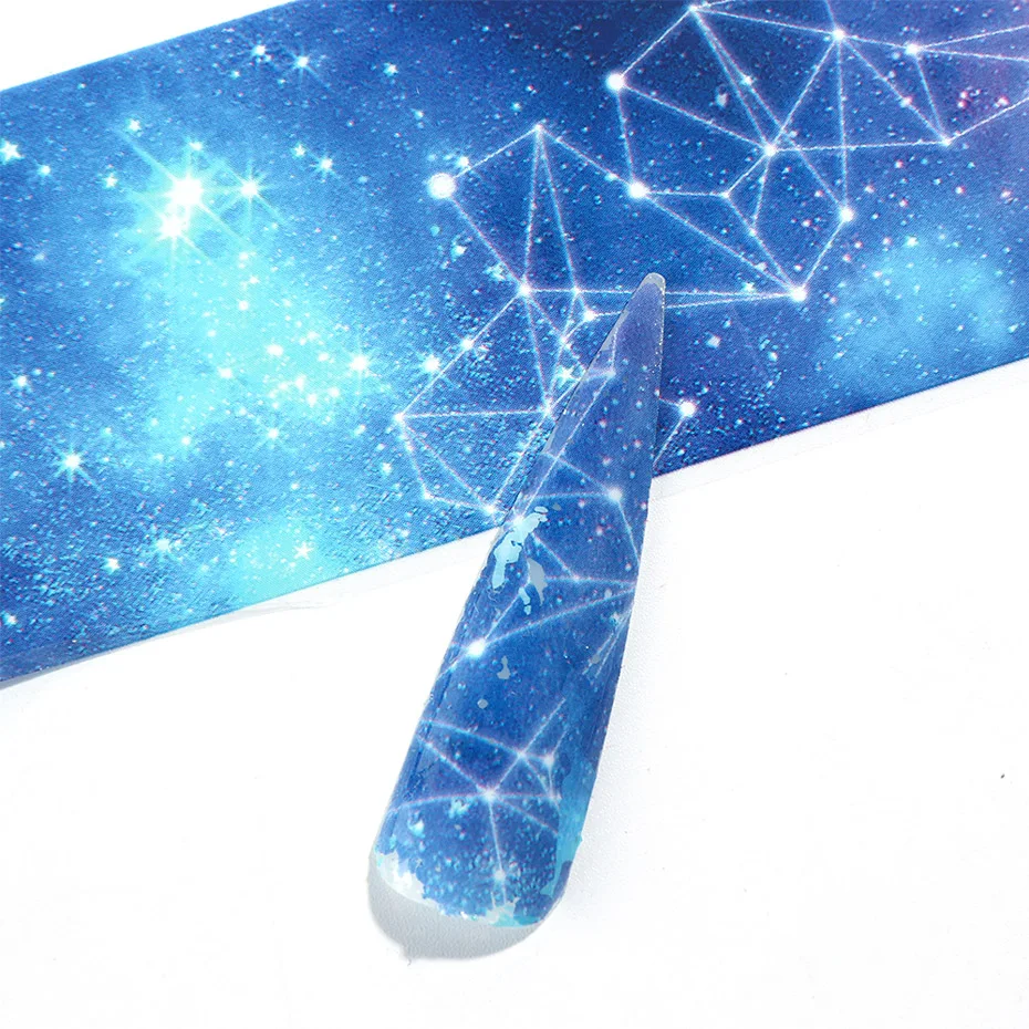 10 шт градиентные Фольга для ногтей звездное небо мраморный голографический дизайн переводная наклейка для нейл-арта декоративная обертка клейкие наклейки JI1022