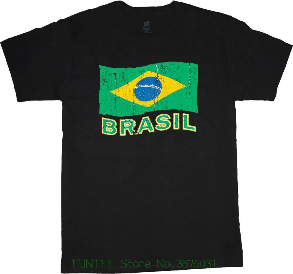 New 2018 Fashion Mens T shirts Big And Tall T shirt Brasil Brazilian