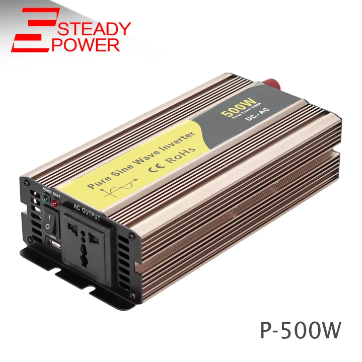

500w pure sine wave power inverter 24v 12v input 220v output dc ac inverter power solar 0.5kw micro inverter