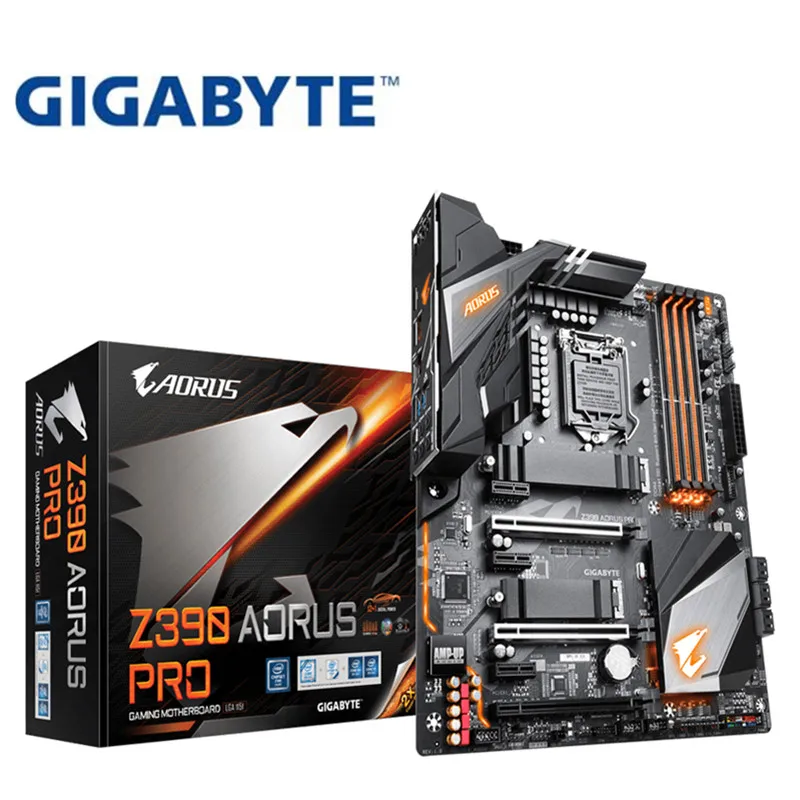 Для Gigabyte Z390 AORUS PRO оригинальная новая материнская плата DDR4 электронная Спортивная игровая материнская плата для компьютера разгон RGB плата