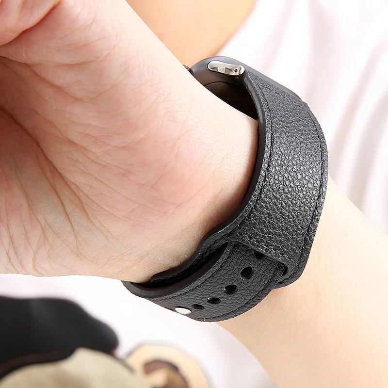 Новые кожаные часы ремешок для Xiaomi Huami Amazfit PACE Смарт часы замена 22 мм ремешок кожаный браслет; унисекс