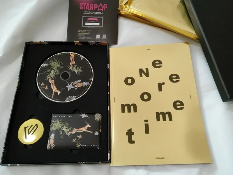 Подписанный S.J Super Junior autographed One More Time album CD + photobook 102018|Открытки и приглашения| |
