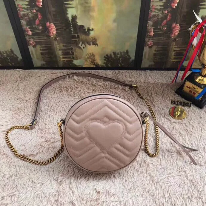 

Top Quality Cow Genuine Leather GG Designer Luxury Bags Roud Shade Crossbody Bags Famous Brands 2018 Ladies Fashion-GU011