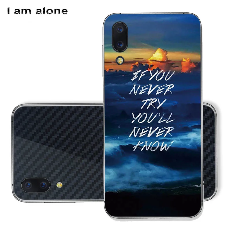 Чехлы для телефонов I am alone для Umidigi One Pro, 5,9 дюймов, модные черные мягкие чехлы из ТПУ для мобильных телефонов Umidigi One Pro