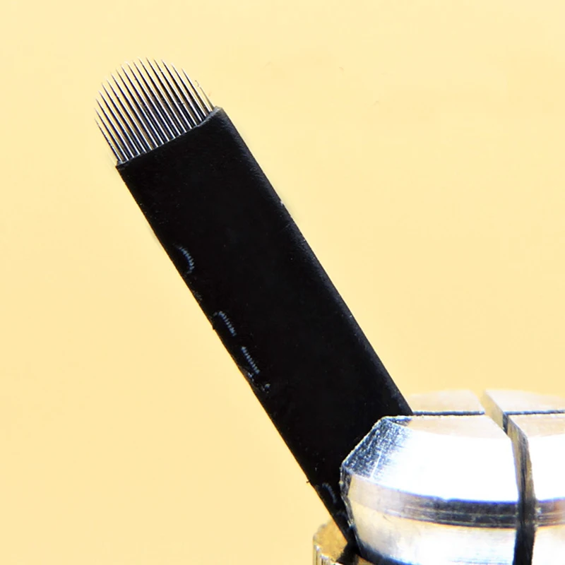 500 шт. микроблейдинговые иглы для татуировок 0 20 мм 18 дюймов|needle blade|eyebrow needletattoo eyebrow