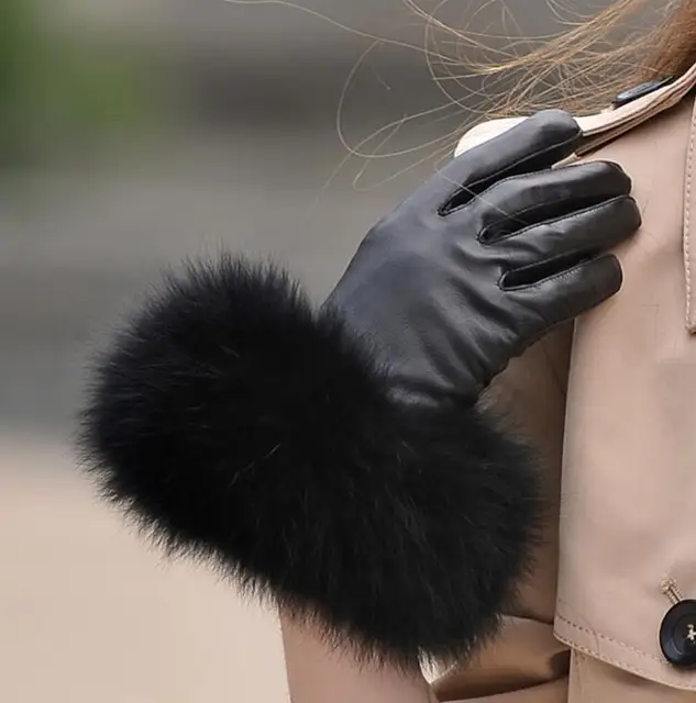 Women #8217 s autumn and winter thicken fleece lining glove lady #8217 s natural sheepskin leather glove natural fox fur driving glove R146 cheap Oytall Genuine Leather Adult Solid Wrist Gloves Mittens Fashion Women #8217 s autumn and winter thicken fleece lining glove lady #8217 s natural sheepskin leather glove natural fox fur driving glove R146 cheap Oytall Genuine Leather Adult Solid Wrist Gloves Mittens Fashion