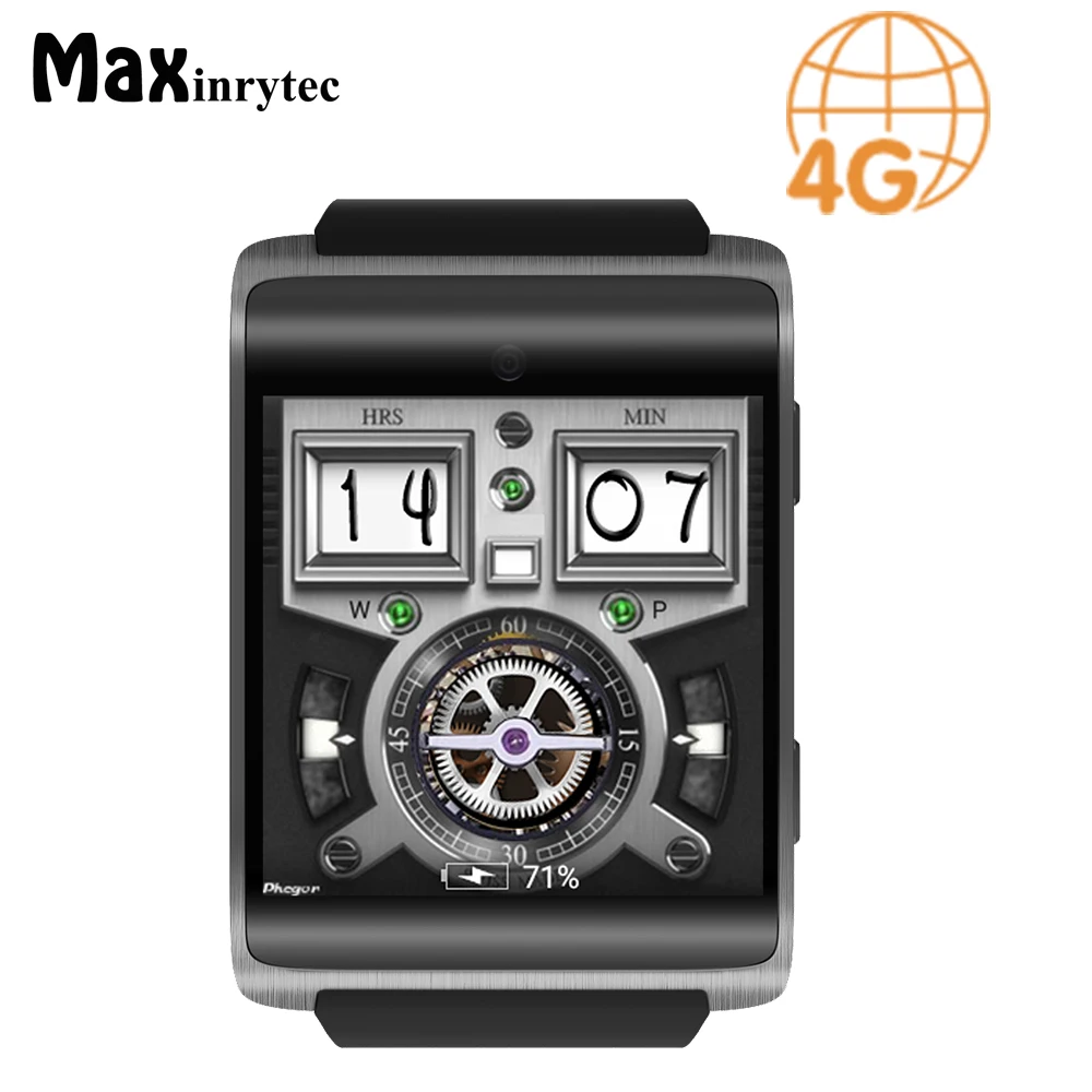 

Maxinrytec 4G Smart Watch DM18 Android 6.0 MTK6737M 1GB/ 16GB Bluetooth Smartwatch Heart Rate Monitor for Business Women Men