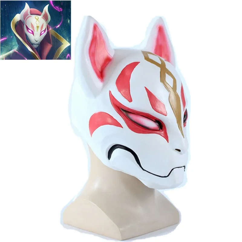 

Game Battle Royale Drift Foxy Cosplay Mask Full Face Latex Masks Halloween Party Cosplay Props Playing Mask