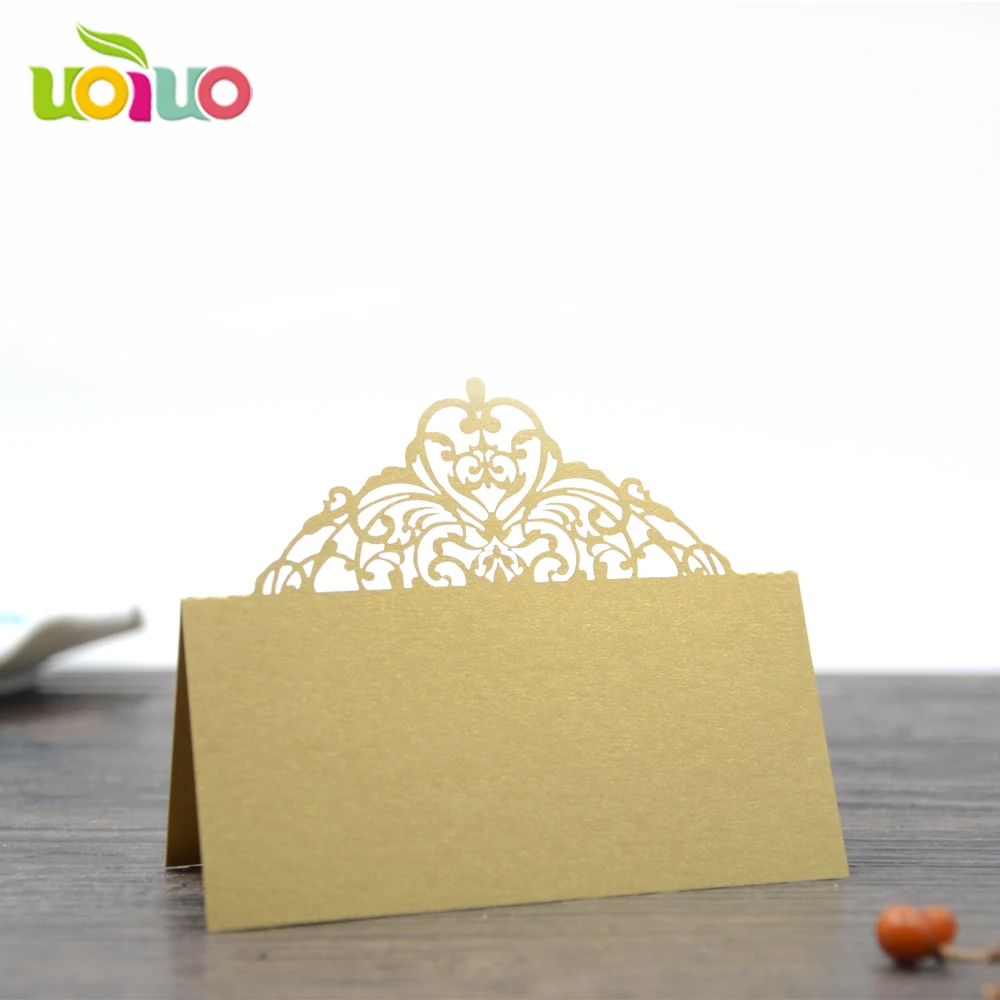 

Поставка свадебной вечеринки лазерная резка фиолетовая Изысканная настольная визитка