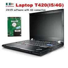 Ноутбук i5 4g T420 с 09 C4 программным обеспечением 320G HDD для OBD2 сканер MB STAR C4 автомобильный диагностический инструмент SD Разъем C4 автомобильный тестер