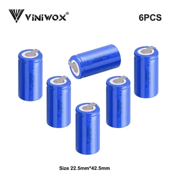 

For Electrical Subc Battery 1.2V Ni-CD SC 1800mAh Rechargeable Battery Cell Robot Accumulator Power Tool Battery DIY to 7.2V