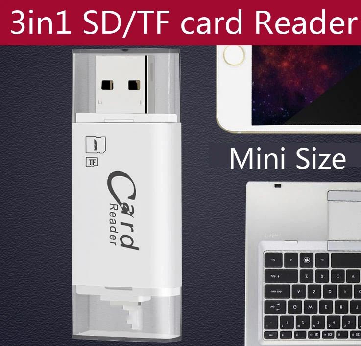 

FAT32 exFAT Memory Card Reader Micro USB USB 2.0 SD TF Card Reader For iPad for iPhone XS MAX 5 6 7 8 Android Phone Card Adapter