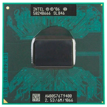 

Intel CPU laptop Core 2 Duo T9400 CPU 6M Cache/2.53GHz/1066/Dual-Core Socket 478 Laptop processor