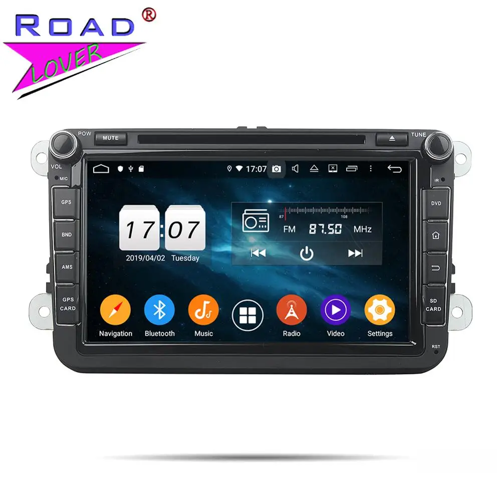 Головное устройство Android 9 0 автомобильный DVD плеер для Volkswagen VW Passat CC Polo Golf Touareg T5 Caddy