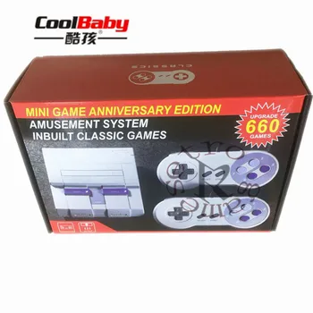 

Family Retro Classic Game Console with 2 Controller 8 Bit 660 games AV-USB Interface Built-In 660 Games Handheld Game Player