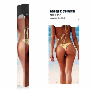 

Magic Shark Sexy Woman Maple Leaf Dusk Dog PVC Bumpy Case Cover for Juul Sticker Film for Juul