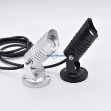 На открытом воздухе точечный светодиодный светильник IP65 СИД лампы CREE 3 Вт Спайк светодиодное освещение для сада 110V 240V теплый белый Landscpe лампа черный/серебристый; Высота танкетки 8 шт./лот