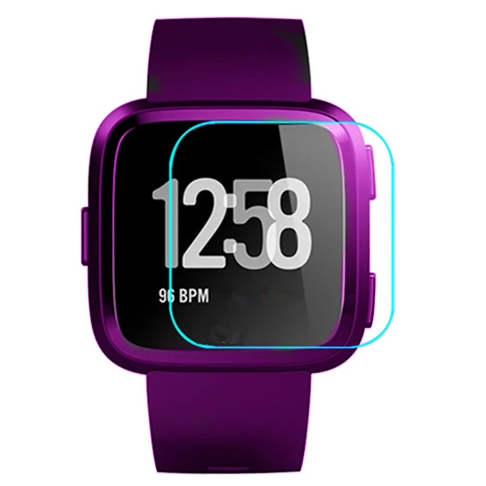 2/5 шт. защитное стекло на для Fitbit Versa облегченное Закаленное Стекло Smart Защитная пленка для часов пузырьков защитная пленка 9 H