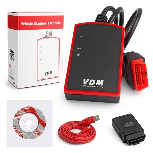 UCANDAS VDM V4.5 OBD2 wifi сканер SRS EPB TPMS ABS SAS полная система Профессиональный OBD 2 автоматический диагностический инструмент Автомобильный сканер - Цвет: VDM ONLY