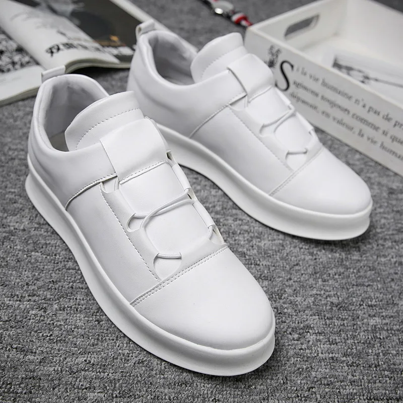 

Tleni Summer white shoes men sports shoes Korean version of the trend of wild sneakers shoes increased breathable shoes ZL-22