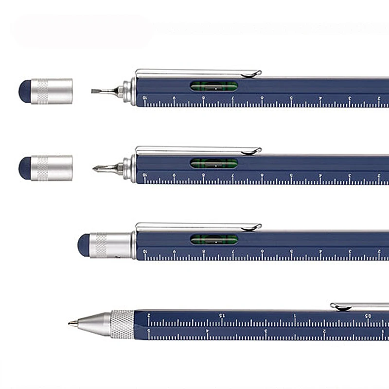 Многофункциональная ручка для инструментов, металлическая ручка с подставкой, Высококачественная шариковая ручка с сенсорным управлением, ручка для подписи
