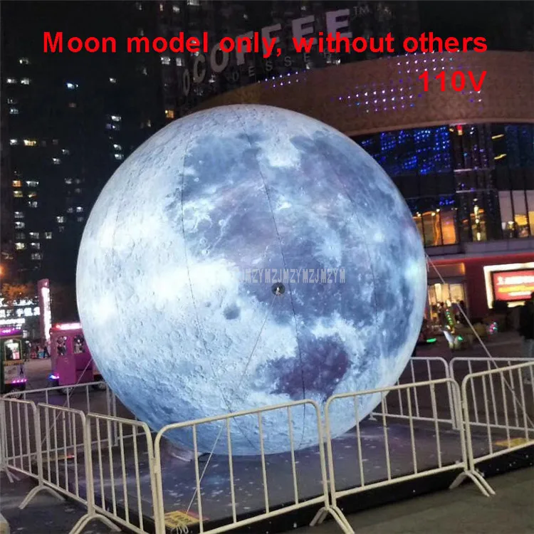 2,5 м высота светодиодное освещение гигантский надувной большие воздушные шары Луна надувная фигура Оксфорд воздушные шары для рекламный инструмент - Цвет: B-110V