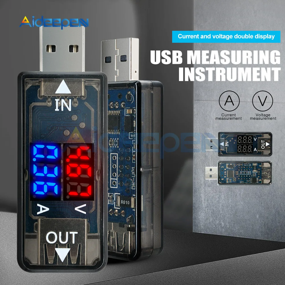 

5V Mini Dual Digital Voltmeter Ammeter USB Electrical Power USB Capacity Voltage Tester Current Charger Charging Meter