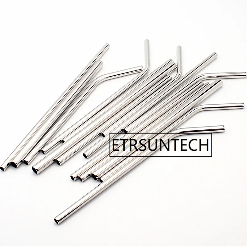 304-Stainless-Steel-Straw-Reusable-Straight-Bent-Metal-Drinking-Straw-Cleaner-Brush-Bar-Accessory-diameter-6mm