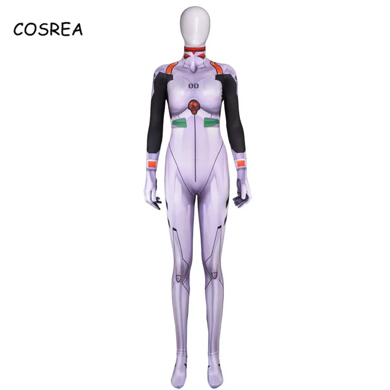 

Neon Genesis Evangelion EVA Ayanami Rei Adult Onesies Women Kids Catsuit Cosplay Ladies Bodysuits Female Jumpsuit Costumes